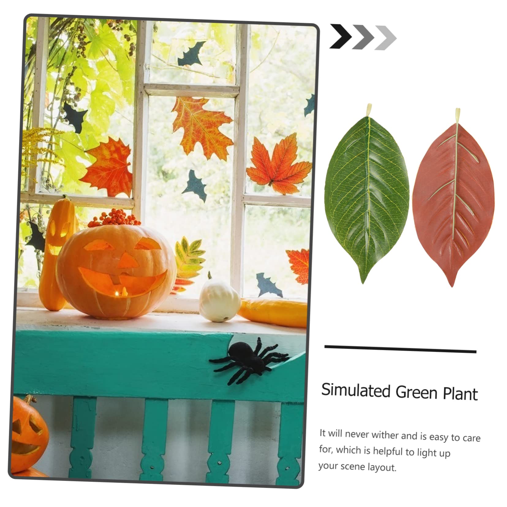 ABOOFAN 150pezzi Foglie Di Magnolia Finte Foglie Artificiale Per Decorazione Ambientale Per Piante e Terrari Facili Da Curare e Sempre Verdi