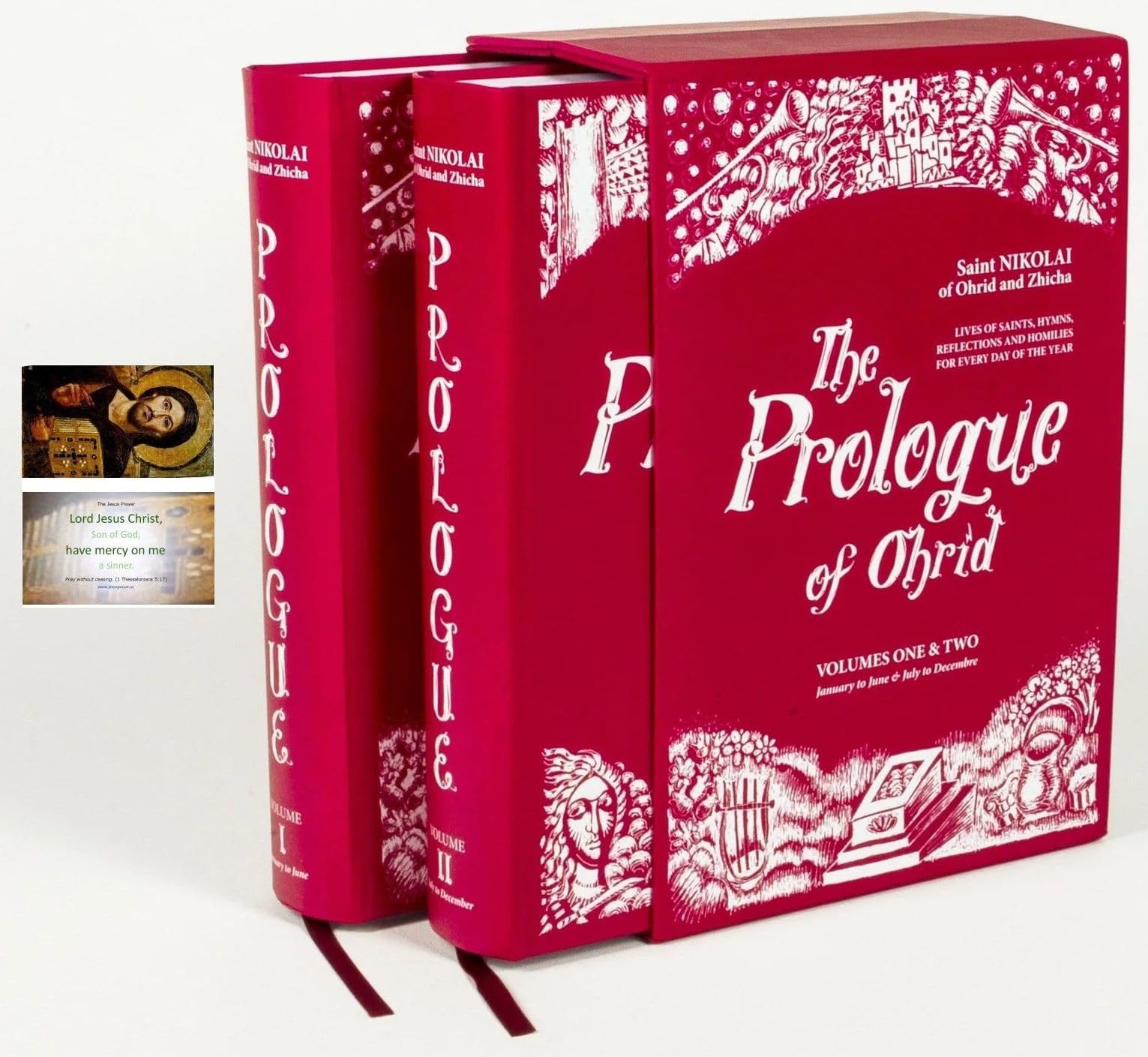 Prologue of Ohrid Two Volume Set in Slipcase with Bonus Jesus Prayer Card (January - December) 3rd Edition Hardcover
