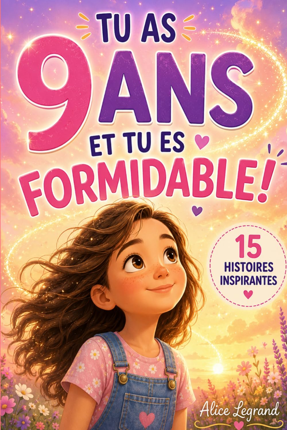 TU AS 9 ANS ET TU ES FORMIDABLE !: 15 Histoires inspirantes d’amitié, de courage et de confiance en soi. Un cadeau idéal pour les filles de 9 ans qui veulent découvrir tout leur potentiel