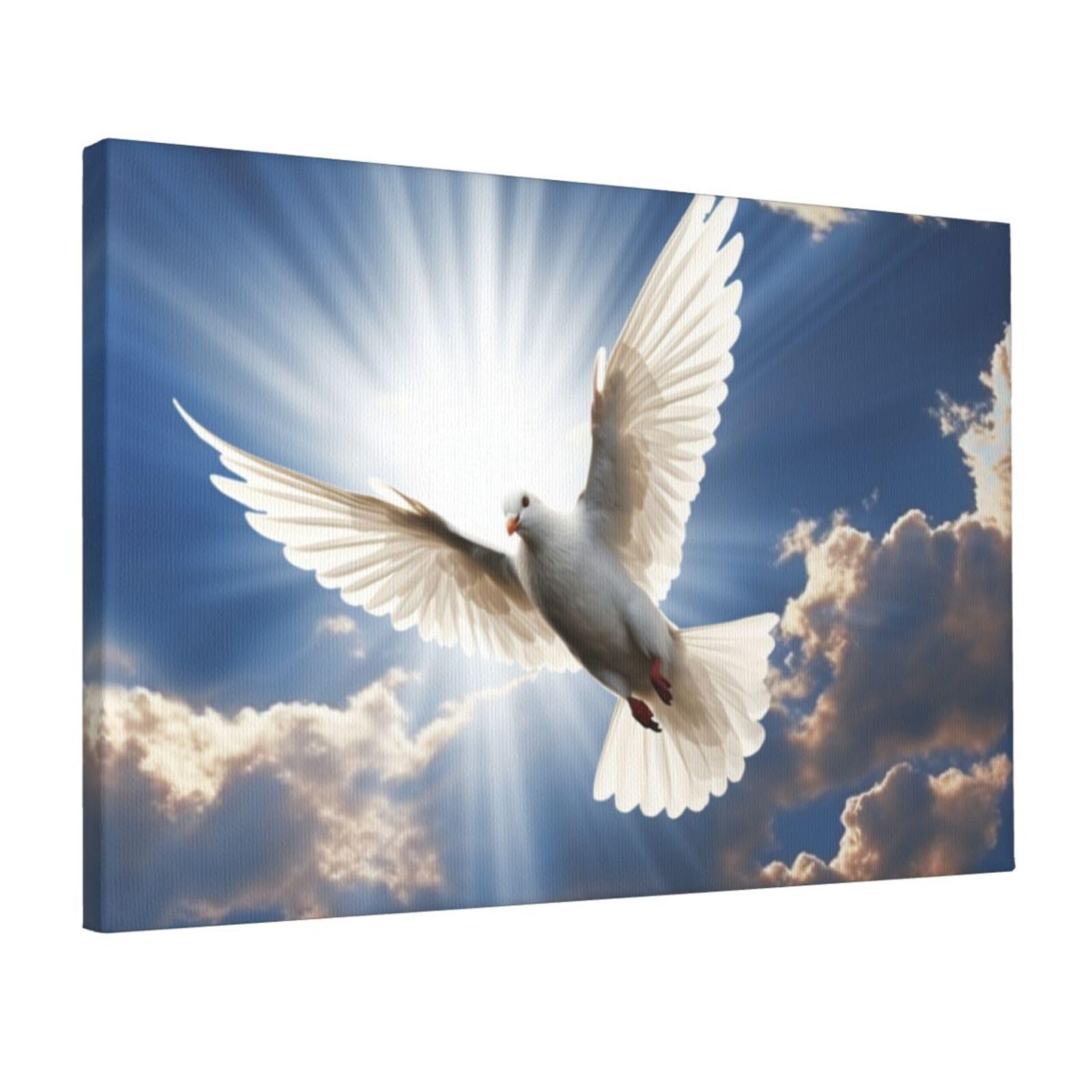 Canvas Wall Art for Living Room Wall Decor 12"x18" Modern Artwork Painting Pictures Hanging Canvas Prints dove sky Aesthetic Wall Art for Bedroom Bathroom Office Wallart Decor