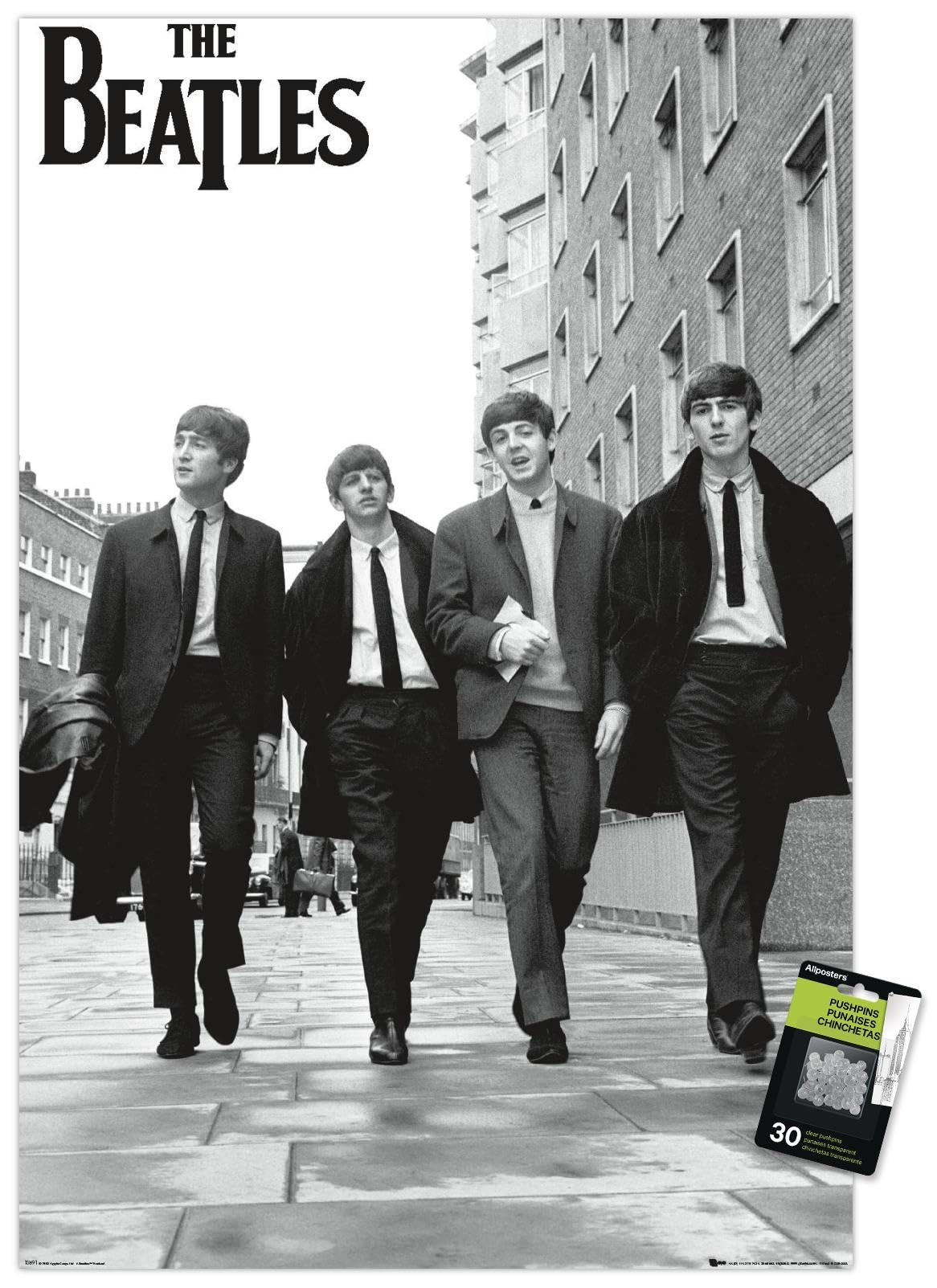 The Beatles - In London Wall Poster with Push Pins