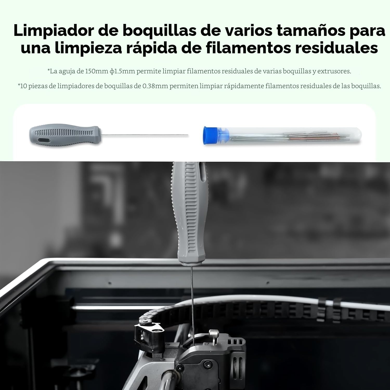 Creality Kit de herramientas para impresora 3D, juego de 74 piezas de herramientas para impresora 3D, kit de envoltorios de herramientas para montaje/retirada/corte de filamento, accesorios para