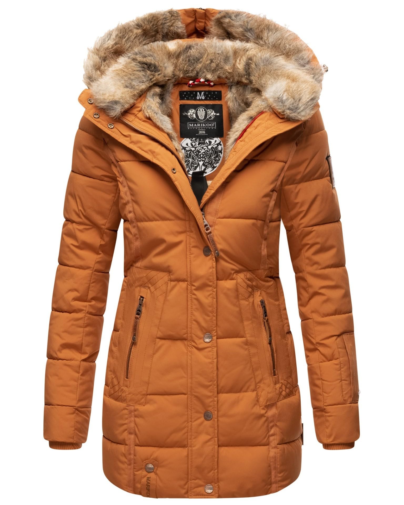 MARIKOO Lieblings Jacke Wintermantel Damen Größe M braun zimt