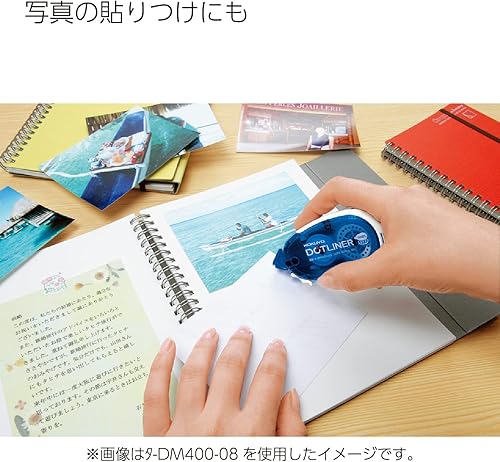 Miniatura 11 de KOKUYO Recambio de cinta adhesiva para álbumes de recortes, paquete de 15 rodillos de cinta de doble cara de 52.5 pies x 0.33 pulgadas para