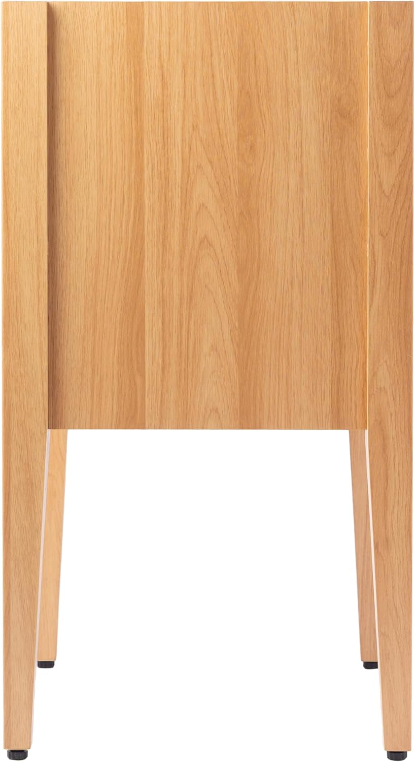 JONATHAN Y VAN2001A Corbin 24 in. W x 18 in. D x 33 in. H Modern Classic 1-Drawer Bath Vanity Base Only (Sink Basin Not Included), Oak