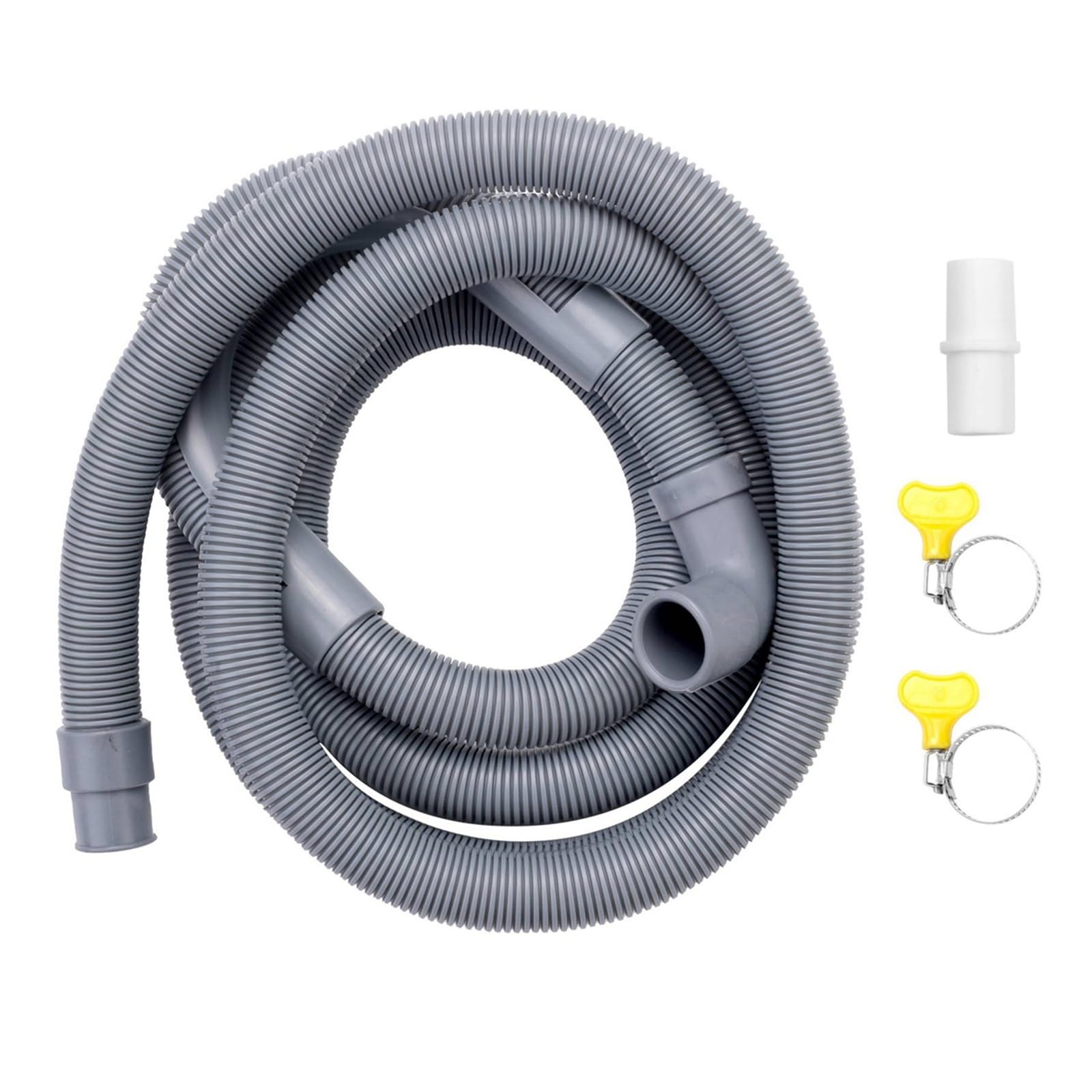 Genterun One Color Washing Machine Hose Drain Hose Washing Machine 2.5M Drain Hose Extension For Washing Machines Dishwashers Dryers