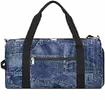 Amazon | スポーツバッグ デニム メンズ ダッフルバッグ ジムバッグ