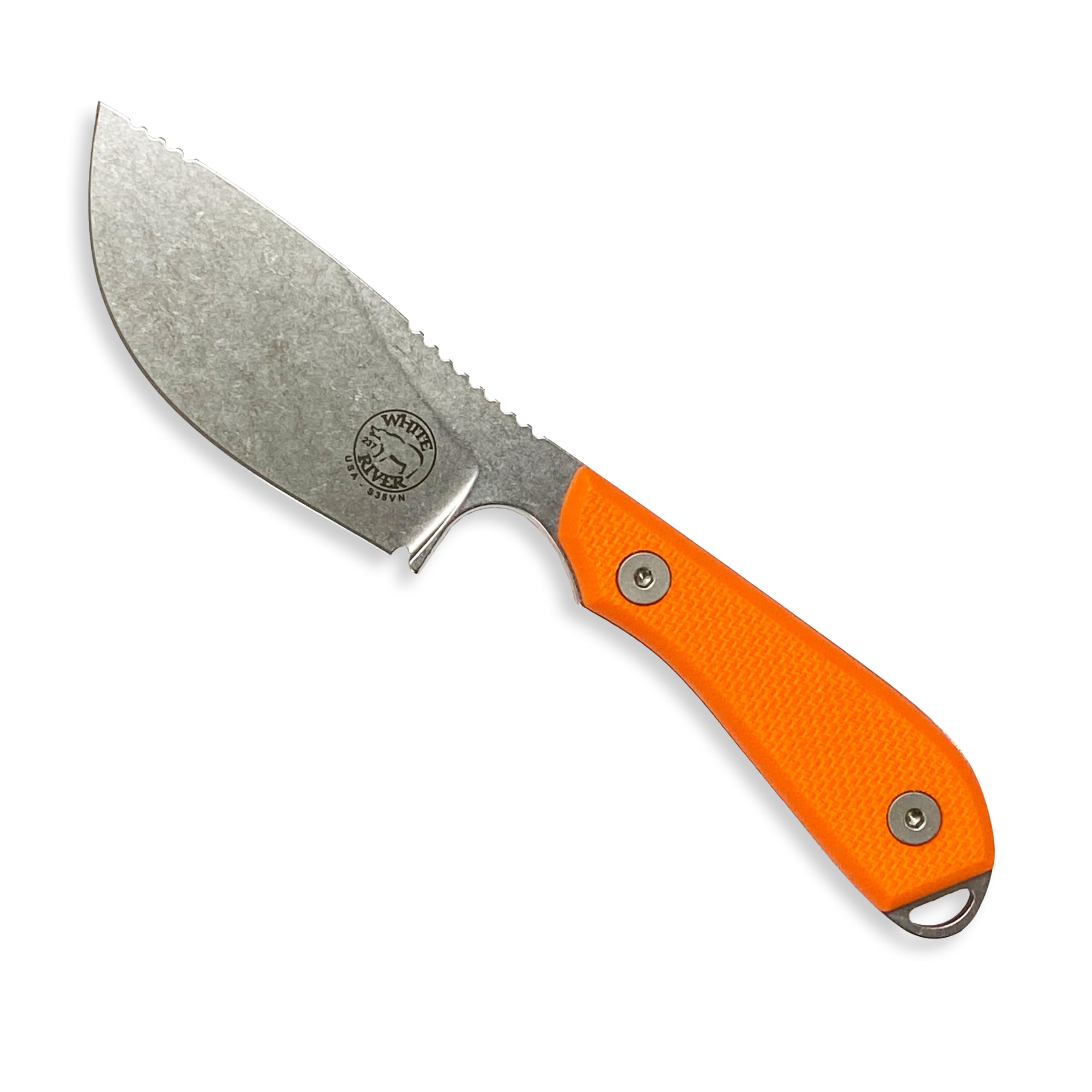 WhiteRiver WRM1-SKN-TOR G10 River Model 1 Skinner Orange Textured