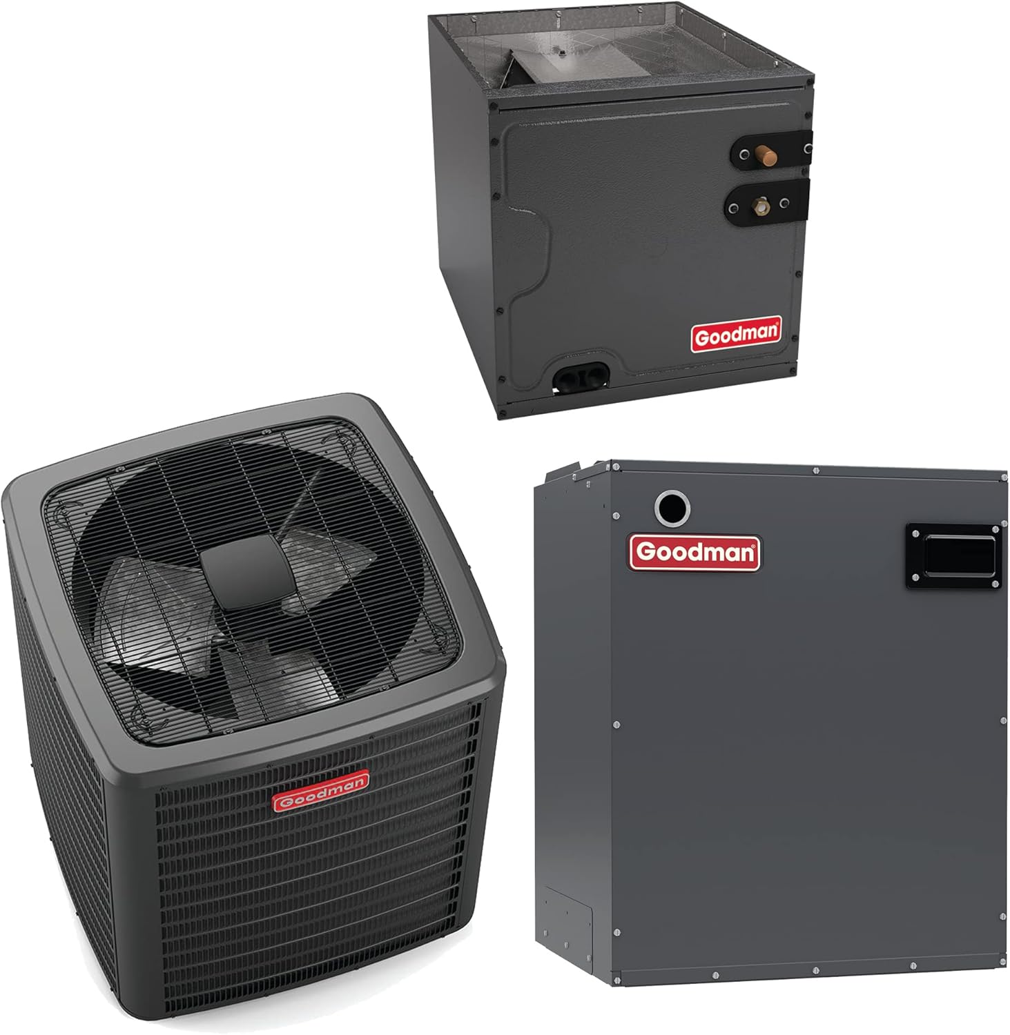 Goodman 2.5 Ton 14.3 SEER2 Heat Pump System (1,600 CFM)