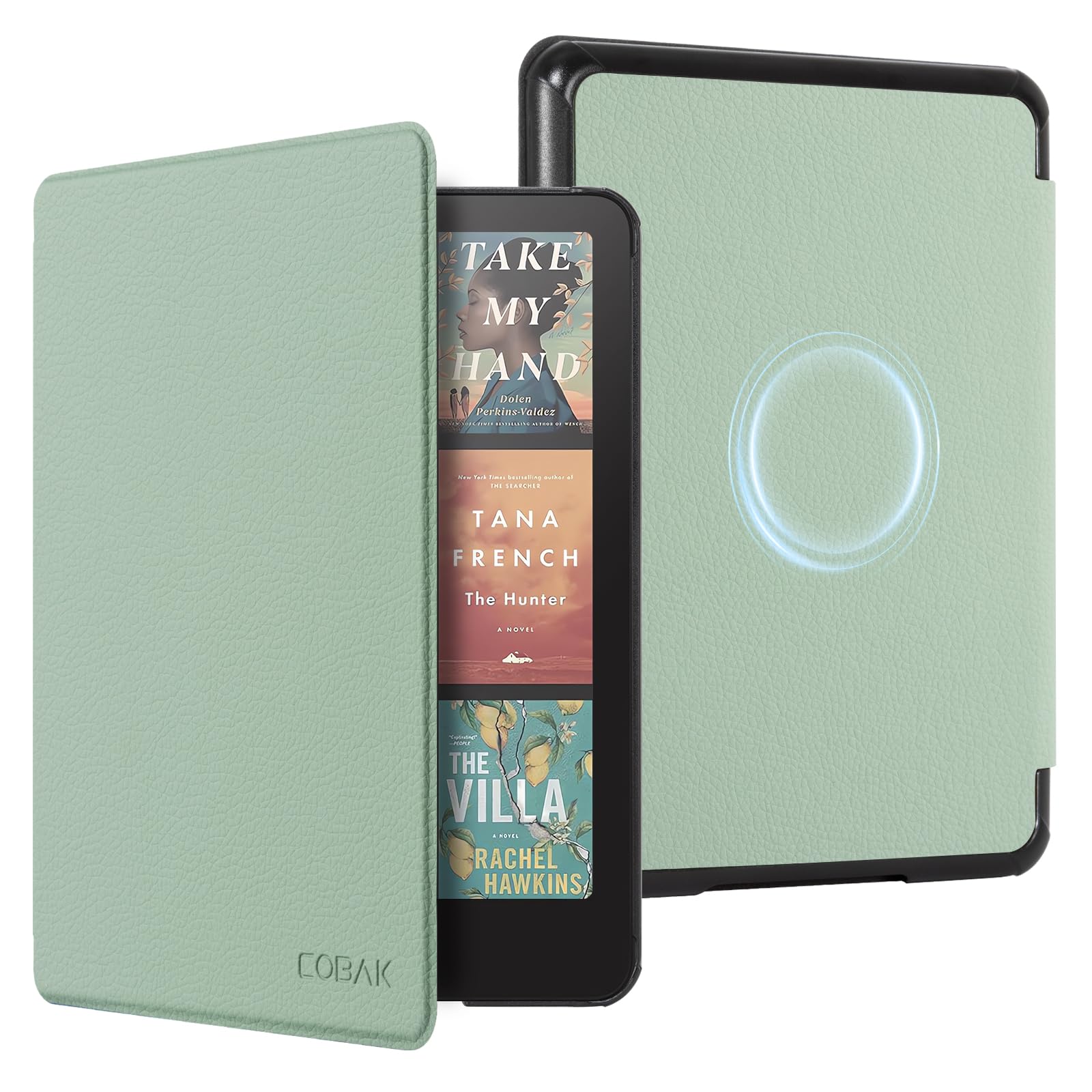 CoBak Case for All-New 7" Kindle Paperwhite(12th generation–2024)/Colorsoft Signature Edition(1st gen–2024)/Signature Edition(12th gen–2024) - PU Leather Cover with Auto Sleep/Wake, Jade — view 25