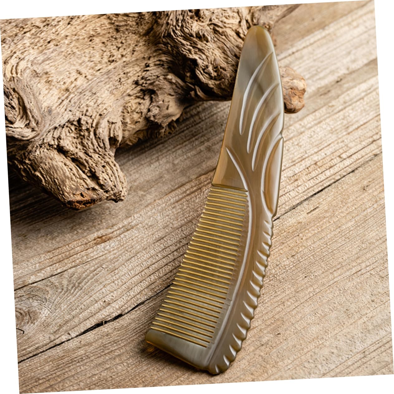 Beaupretty 3 Pièces Peigne En Bois Fin Peigne à Moustache à Cheveux En Bois Naturel s De Coiffure Pour Femmes De Soin Des Cheveux Masseur Homme Antistatique Cornes