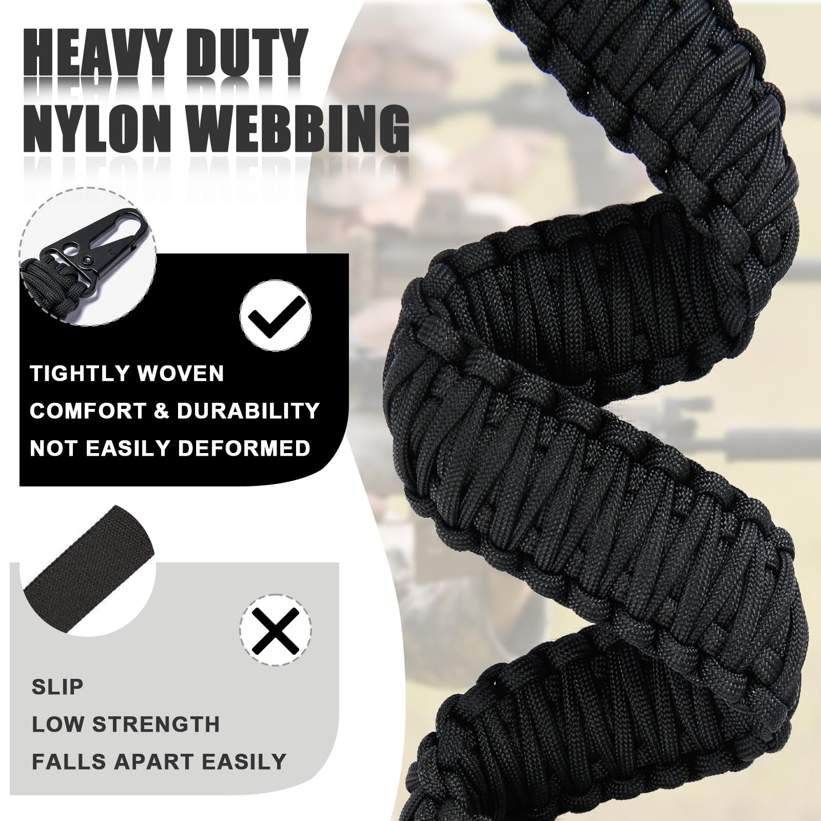 Banded 3-Shot Gun Sling – Neoprene Shotgun Sling with Ammo Loops & Non-Slip Backing