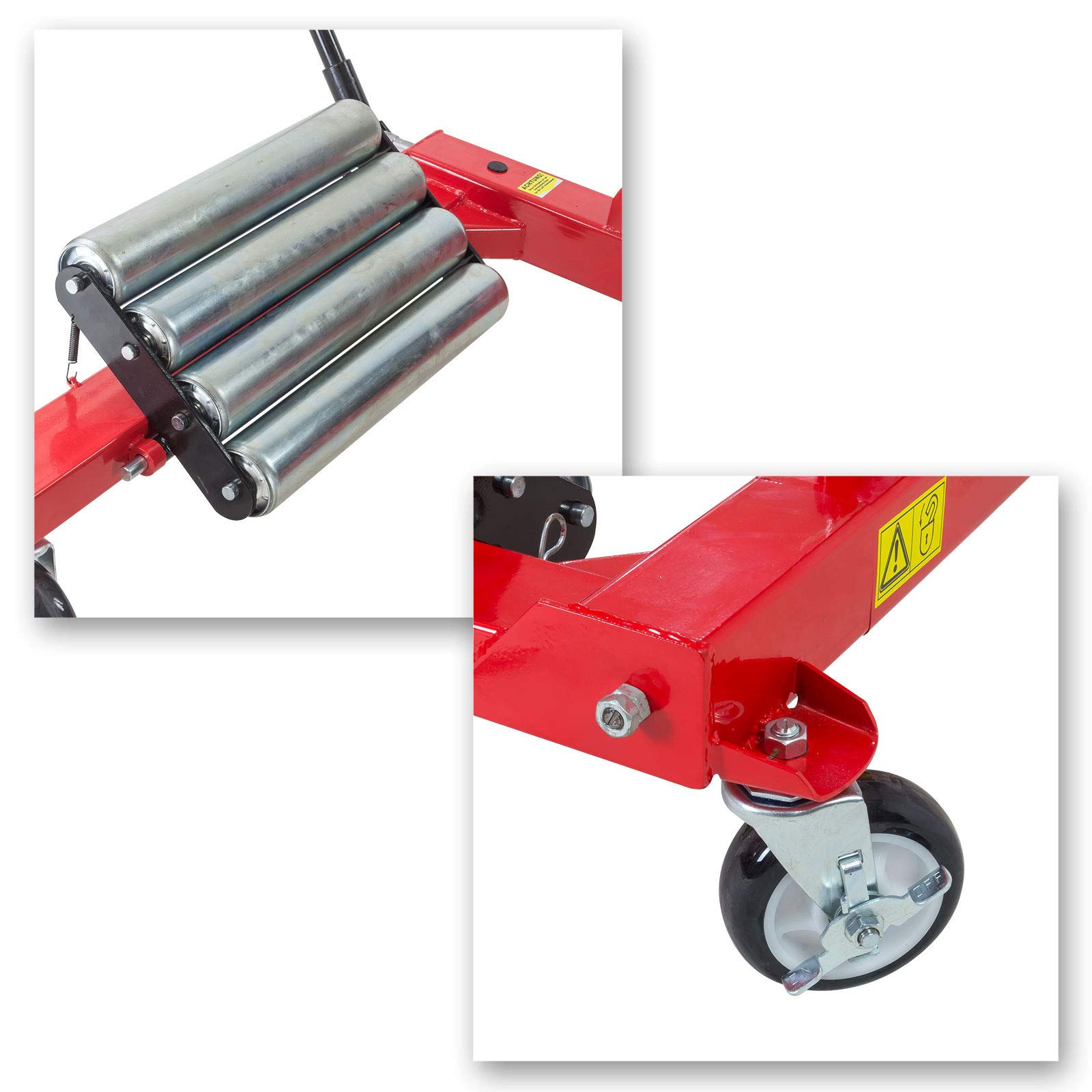 DEMA Reifenwechselhilfe 1200 kg, Reifenmontierhilfe, Radheber, hydraulisch, fahrbar, stabil für LKW, Traktor, Werkstatt