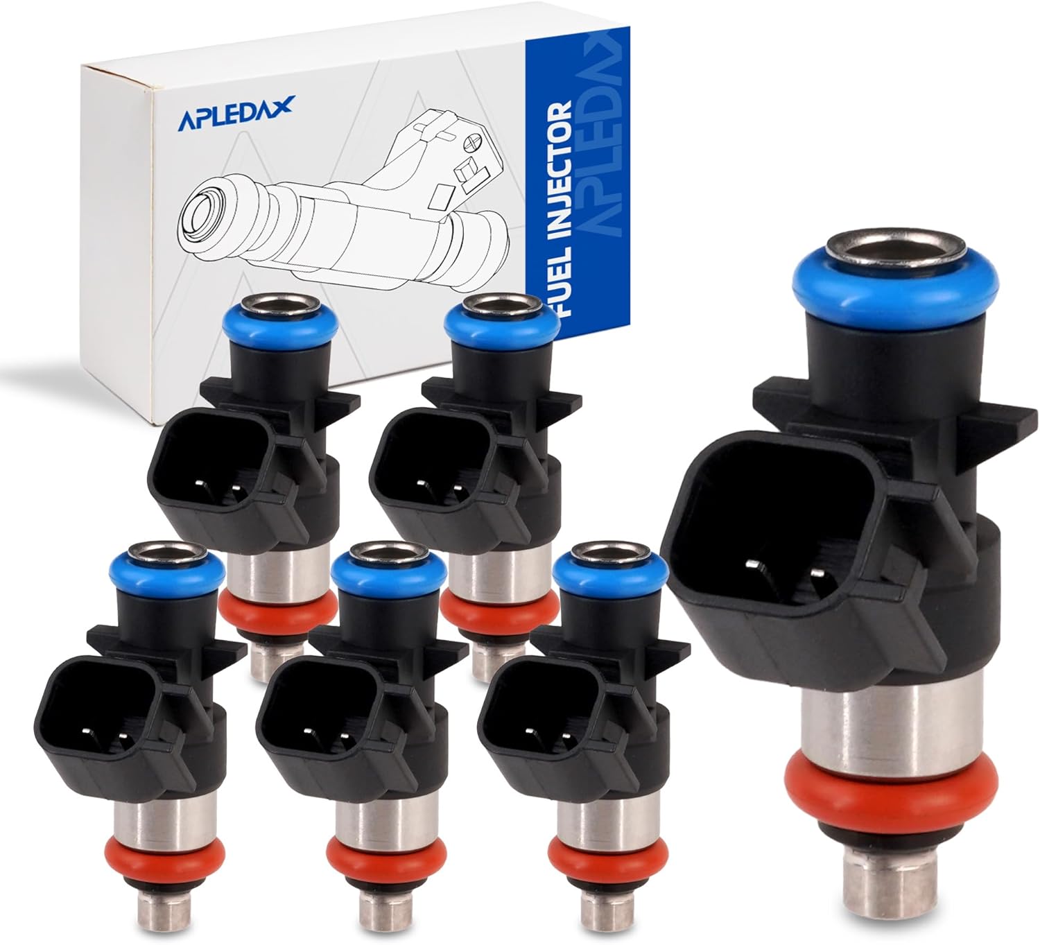 Fuel Injectors 6PCS, Fit For/Dodge Challenger Charger Durango Grand Caravan Journey For:-Ram 1500 For/Jeep Wrangler Grand Cherokee For/Chrysler 300 Pacifica Town&Country 0280158233