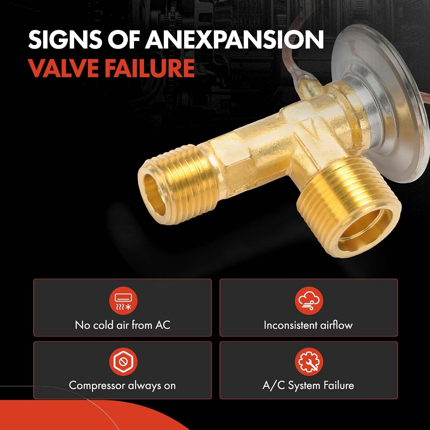 A-Premium AC Expansion Valve Compatible with Mazda | for Mazda Protege5 2002-2003, Protege 2000-2003, Precise Flow Control, Stable Cooling & OE Fit