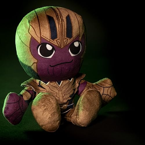 Miniatura 5 de Bleacher Creatures Marvel Thanos - Peluche de Kuricha sentado (8 pulgadas), juguete suave inspirado en Chibi