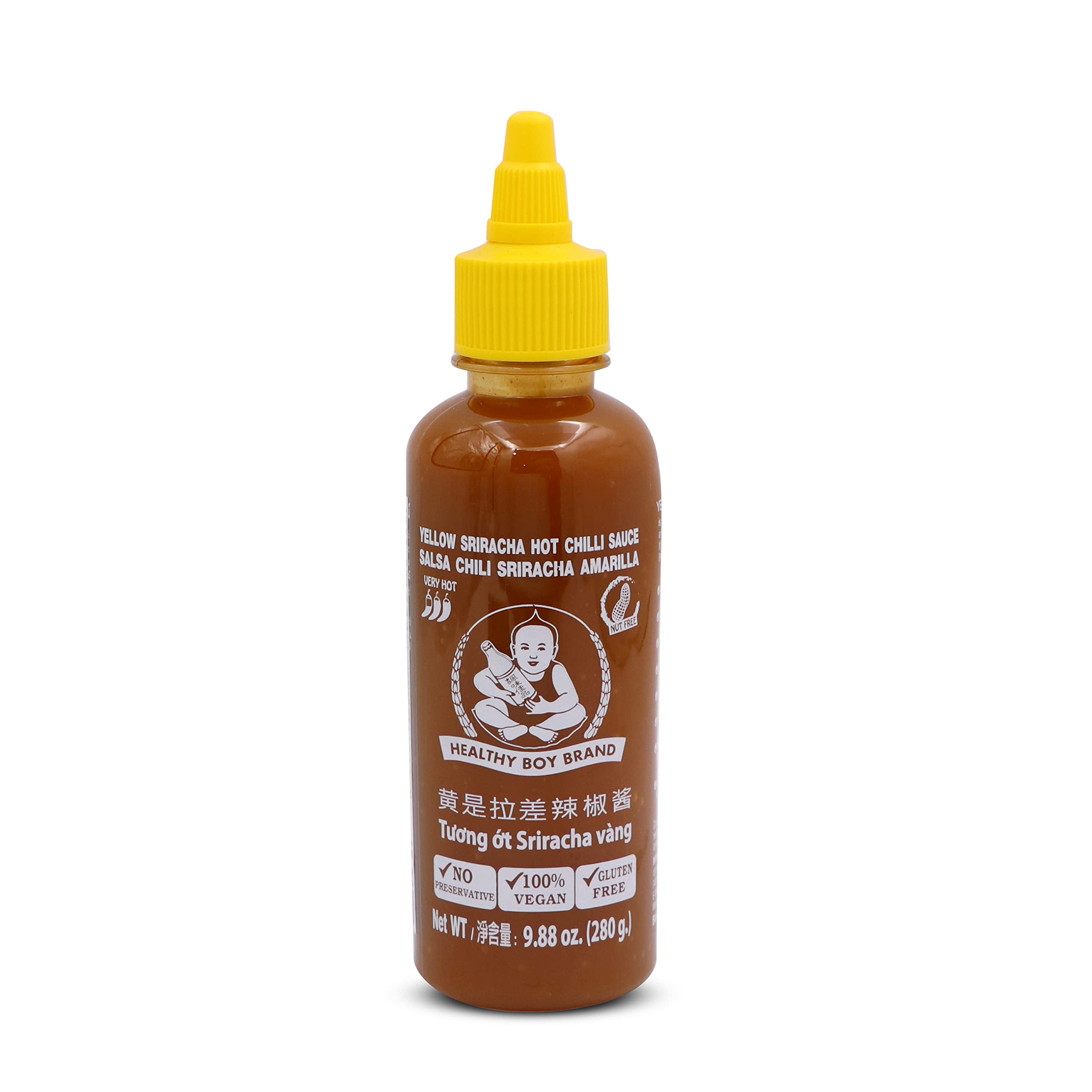 Zypermart Living Mindfully Healthy Boy Yellow Sriracha Hot Chili Sauce, Multi-Purpose Uses, Taste Maker, Delectable Taste, Rich Flavour, Aeromatic