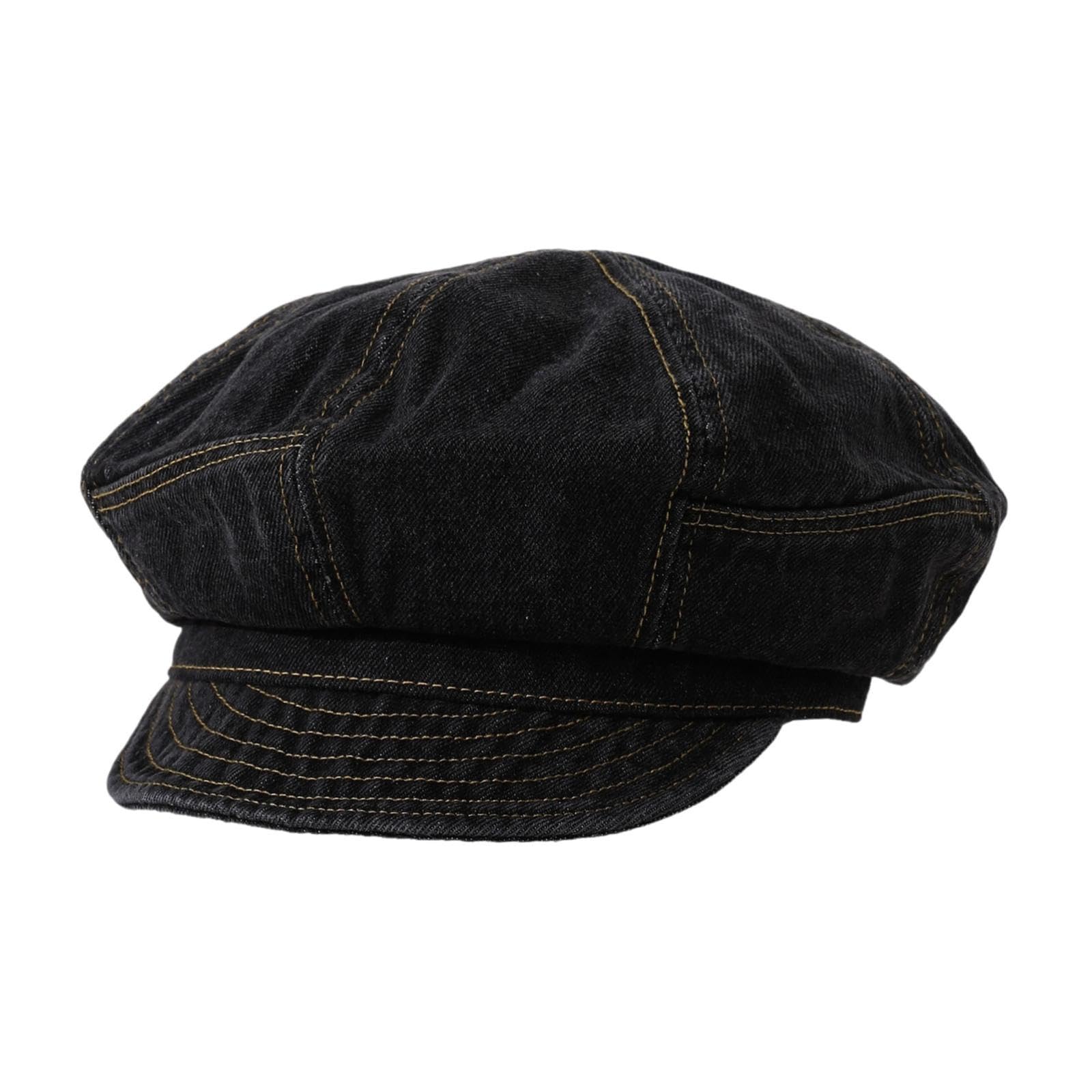 Flat Cap Versatile Retro Newsboy Hat for Outdoor Activities Shopping Black-image-46