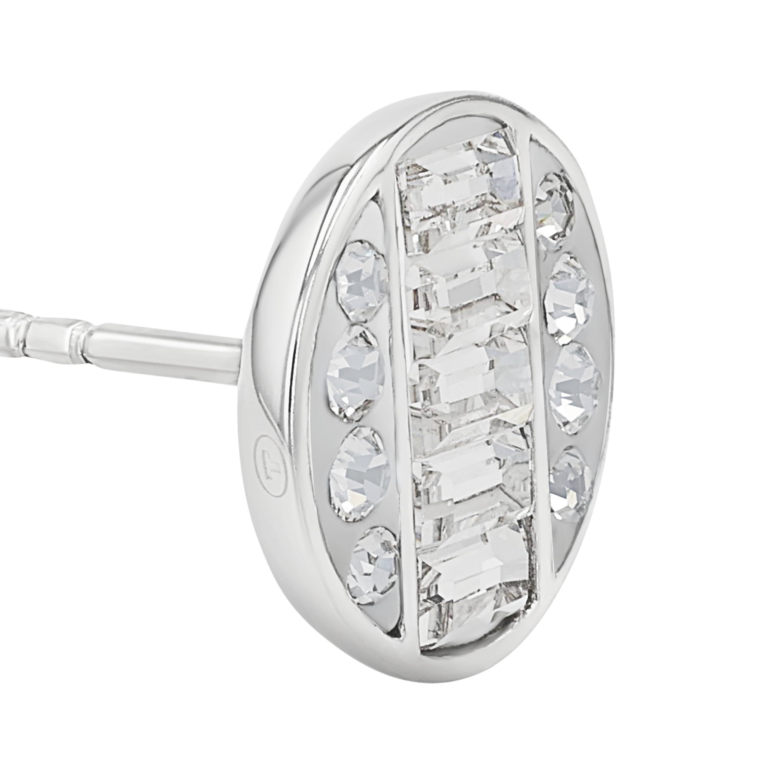 Tom Tailor Ohrstecker für Damen, Edelstahl, mit Preciosa, 11 mm, silber, Geschenkidee, Ohrschmuck, Damenschmuck, 2100677