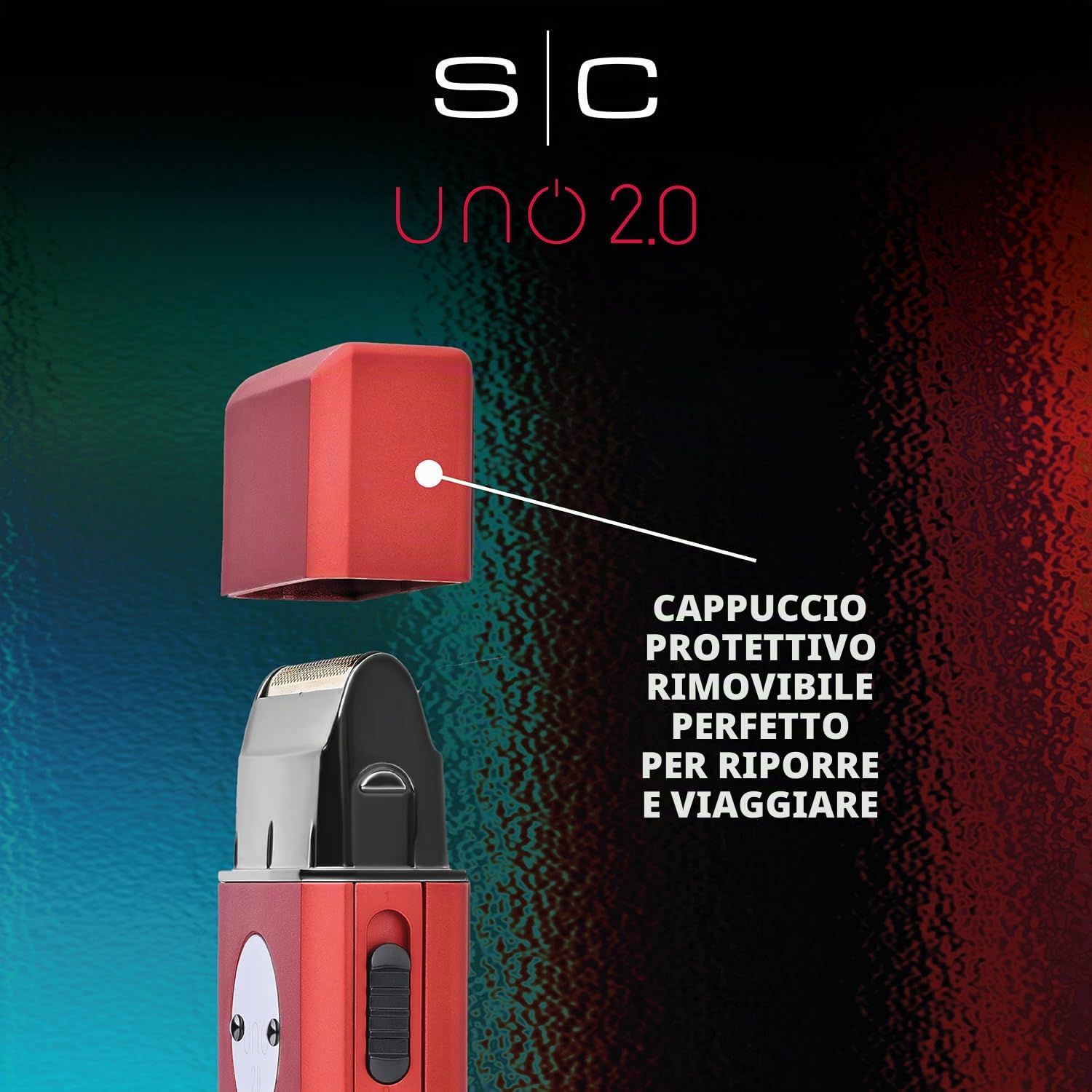 Rasoio Elettrico Barba e Capelli Stylecraft Uno 2.0 by Gamma Più, Senza Fili, Autonomia 130 Minuti, Da Viaggio Compatto e Portatile 90gr, Ergonomico, 9.000 RPM, Ricaricabile con USB Tipo-C