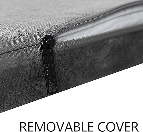 Miniatura 7 de EMPSIGN Tapete de cama para perro con estilo reversible (fresco y cálido), forro resistente al agua, funda extraíble lavable a máquina, soporte