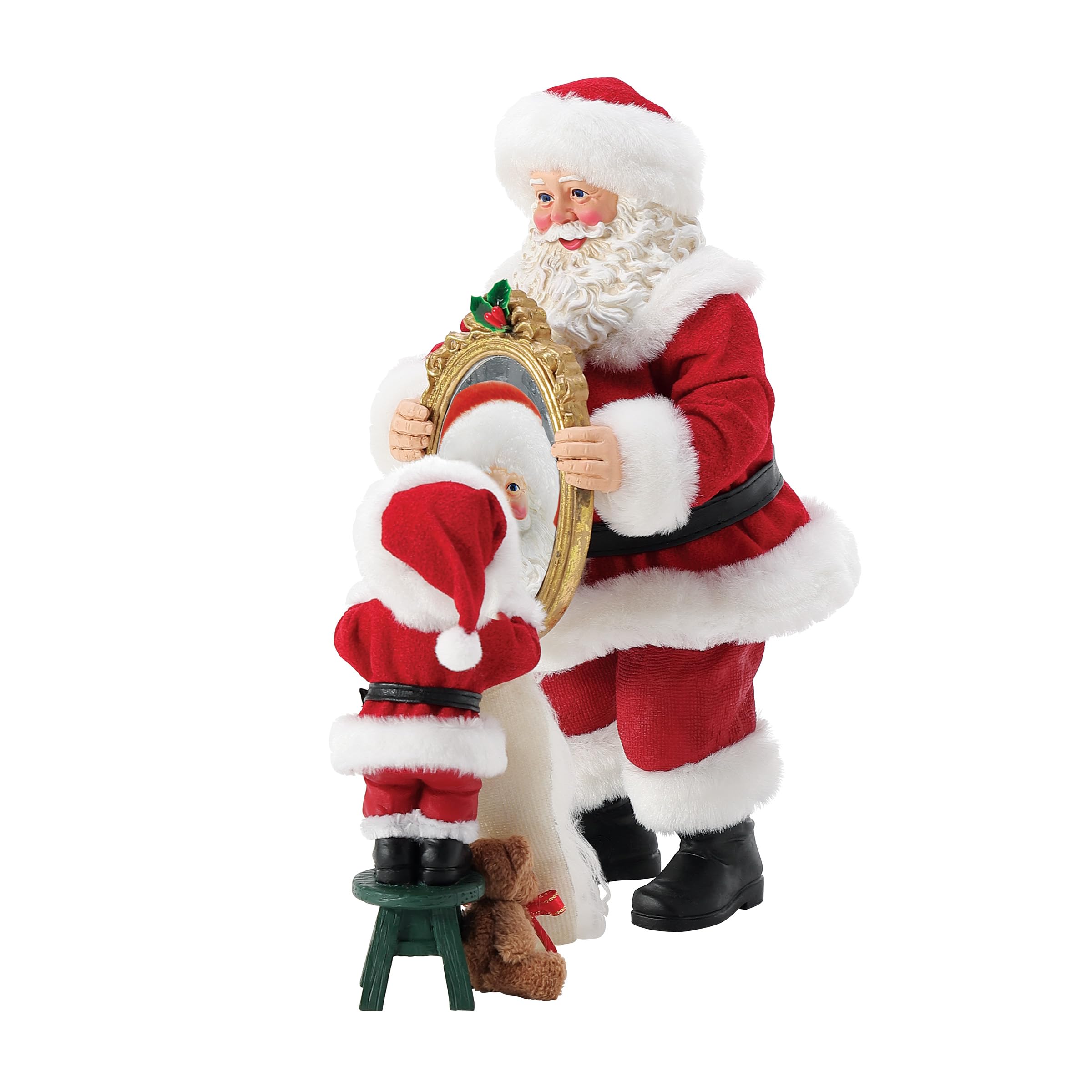 Department 56 Possible Dreams Christmas Traditions Ensemble de figurines Père Noël Seeing is Believing 26,7 cm Multicolore