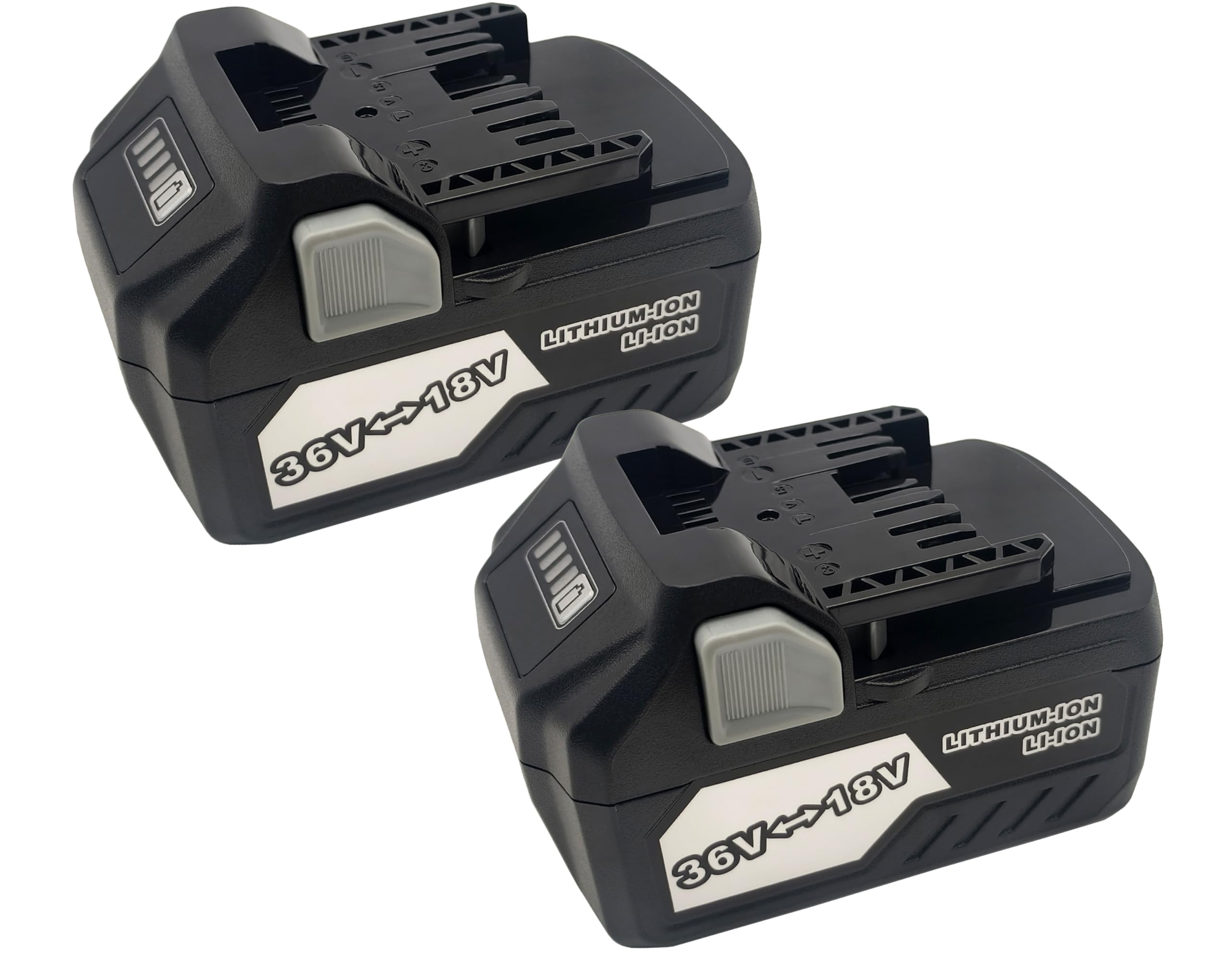 2pcs 36V 2.5 Ah / 18V 5.0 Ah Li-ION Batterie pour HiKOKI Multi Volt Batterie BSL36A18 BSL36A18X BSL36B18 BSL36B18X BSL36C18 BSL3640MVT, Compatibles avec HiKOKI WH36DC WR36DA G3613DA DH36DPA DV36DA