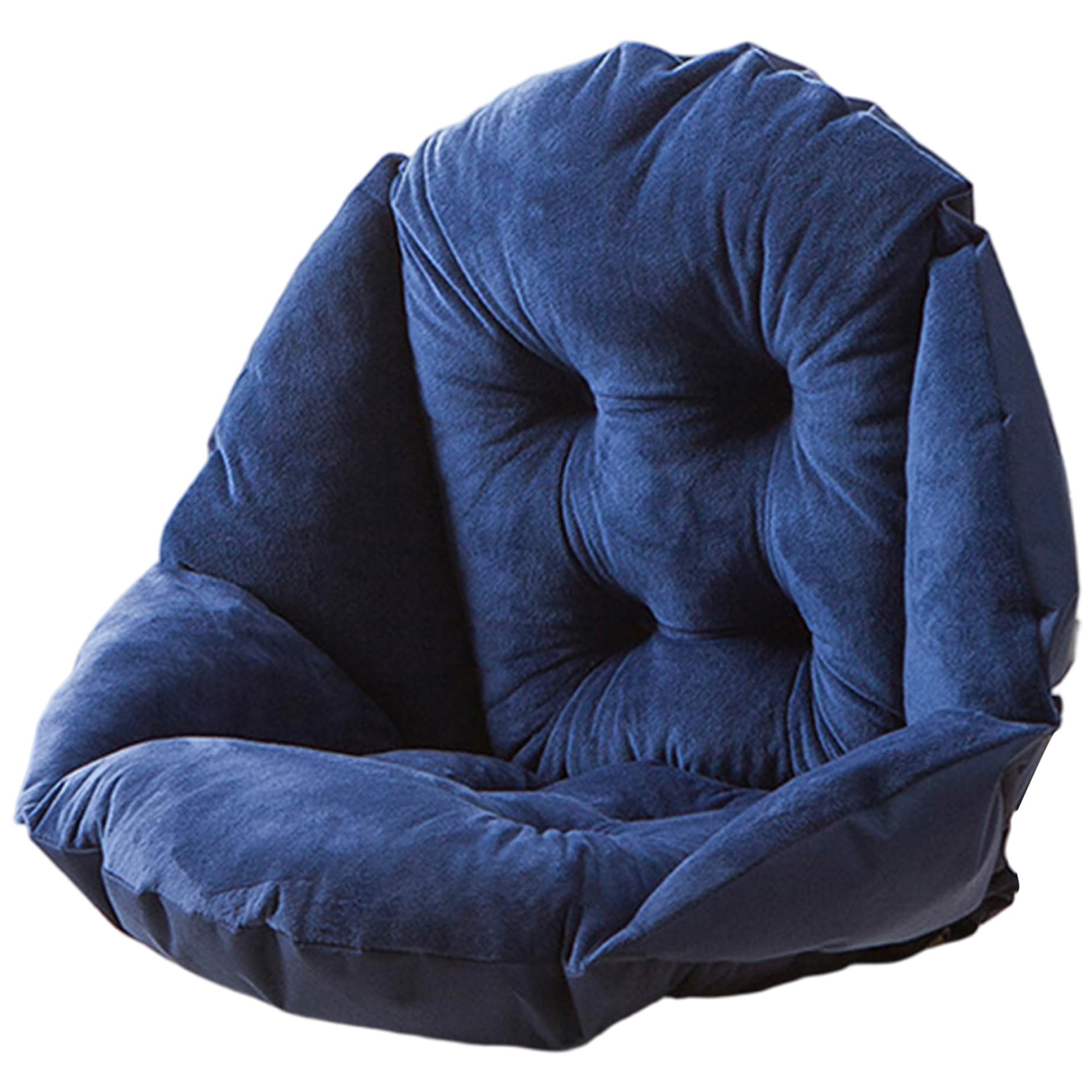 Coussin de chaise en forme d'œuf avec dossier haut et attaches de bureau