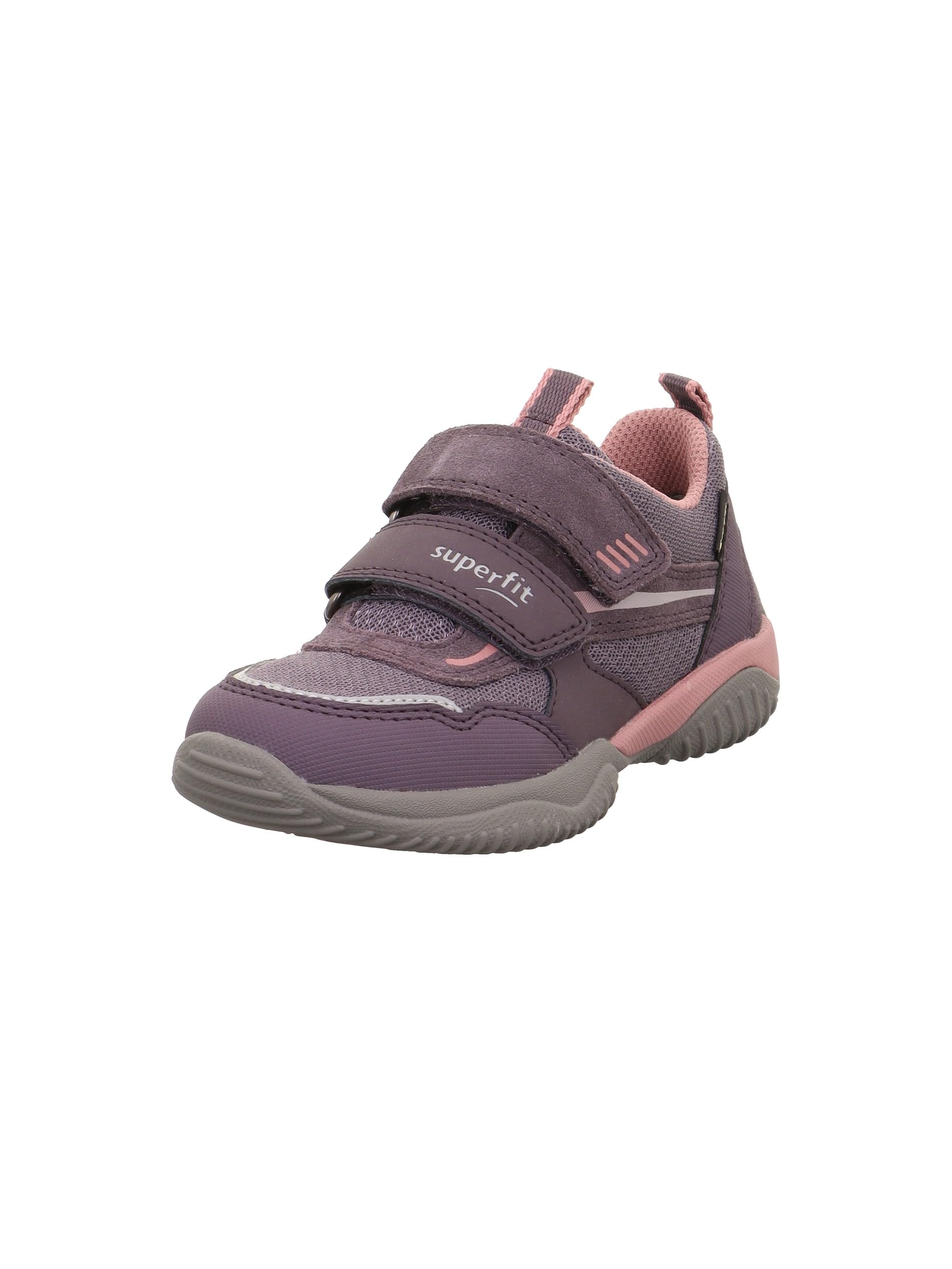 Superfit Girls Storm Sneaker, Lila Rosa 8510, 7.5 UK Narrow