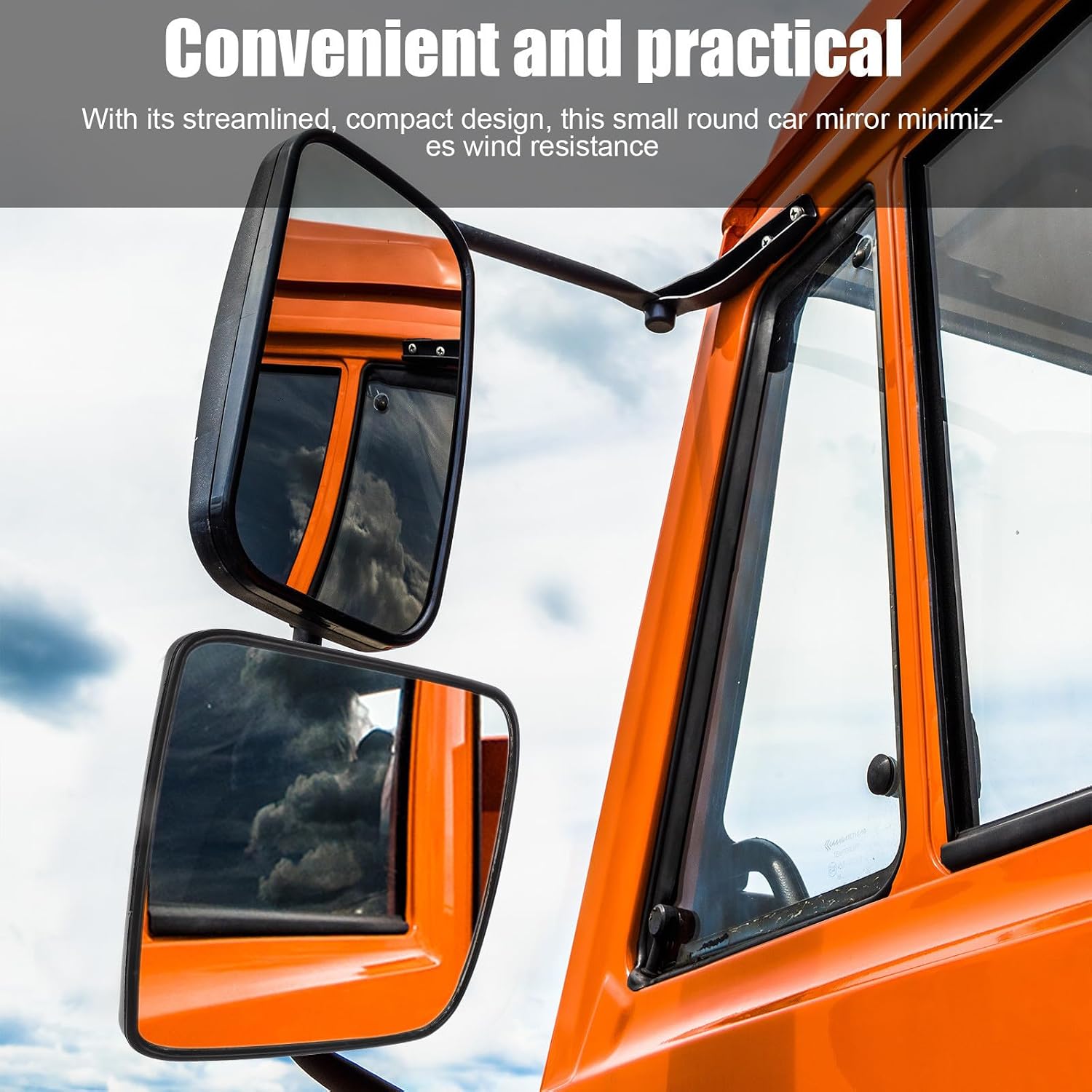 Truck Towing Mirrors for Tractor Side View, Black