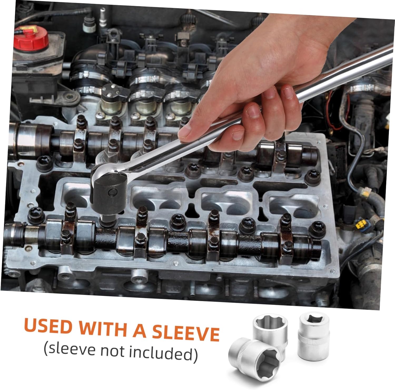 Heavy Duty F-type Socket Wrench Breaker Handle 1/2 Ratchet Screwdriver Wrench Long Bar Tool