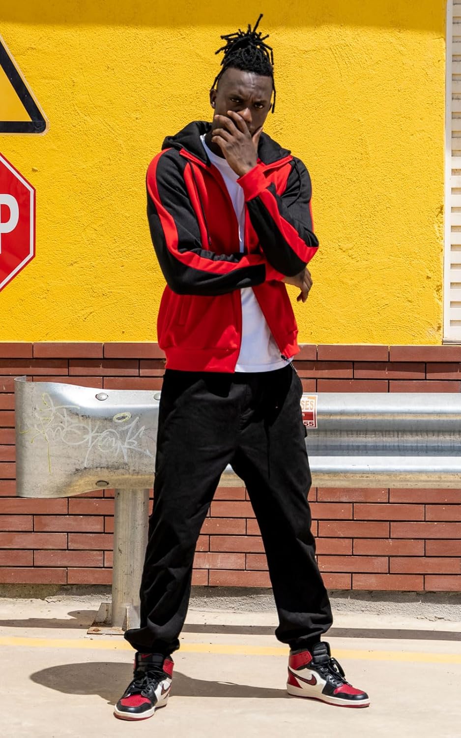 Hoodies for Men Zip Up Hoodie Drawstring Casual Long Sleeve Pocket Hooded Sweatshirts - Image 3