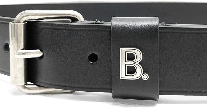 Amazon | [バレンシアガ] 644080 18o1Y 1000 メンズ ロゴ ベルト