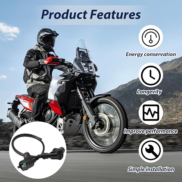 Bobine Allumage pour Moto, Bobine D'allumage Scooter, Bobine Allumage pour Moteur GY6 50 CC 125 CC 150 CC, Accessori pour GY6 Moteur Moto Dirt Bike Scooter Cyclomoteur - 5
