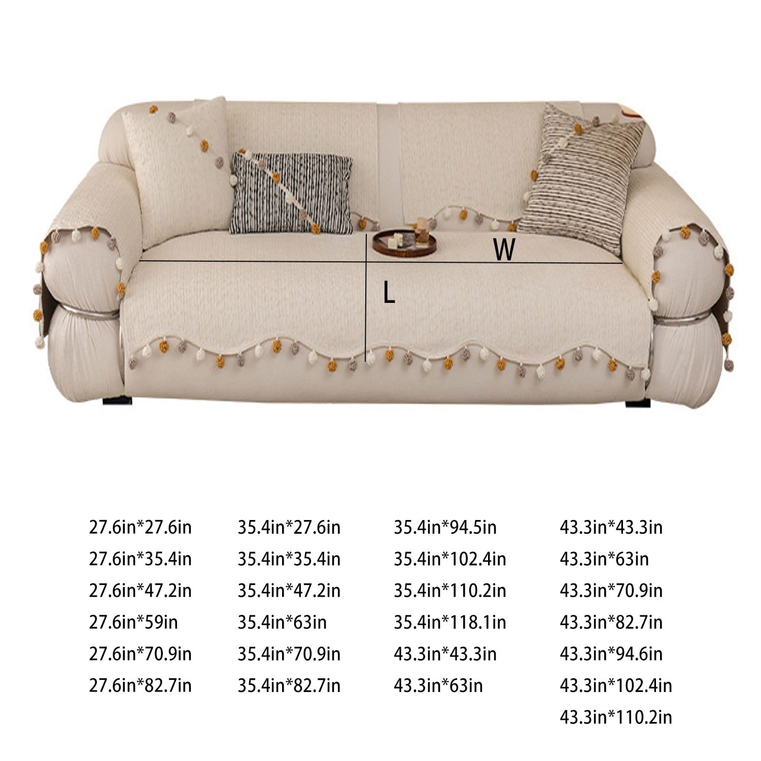 Pokrowiec na kanapę z psem i kotem, odporny na zarysowania, antypoślizgowy, można prać w pralce, futrzany pokrowiec do salonu, 89 cm x 89 cm, kolor kawowy (poduszki nie są dołączone)