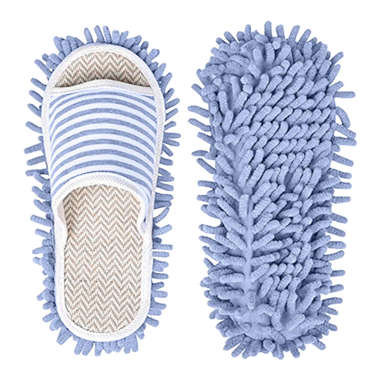 Washable Microfiber Mop Slippers, Detachable Dusting Shoes, Washable Lazy Shoes, Rag Silent Mopping Slippers, Floor Home Slippers