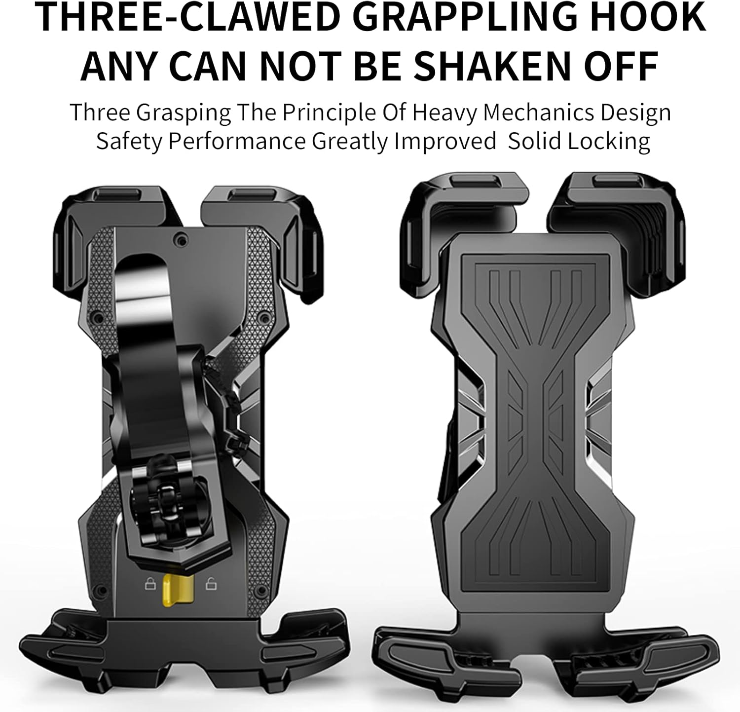 Bike Phone Mount, Motorcycle Phone Holder Clamp, Anti-Shake - Tool Free Installation, 360° Rotatable Adjustable, Fits iPhone, 13, 12, X,Galaxy,Note, S21, S20, S10,Compatible Any 4.7"-6.8" Smartphone : Automotive