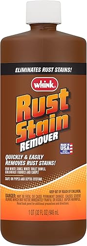 Miniatura 11 de Rust-Oleum Whink removedor de manchas de óxido Quitamanchas de hierro de gran potencia para inodoros y lavabos blancos, telas y alfombras
