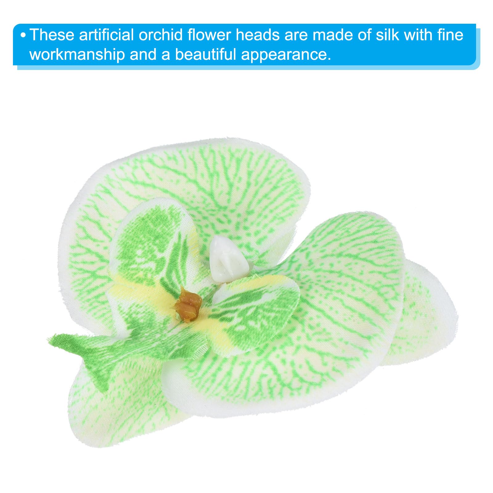 PATIKIL 7cm/2.8" Artificial Orchid Flower Heads - Image 4