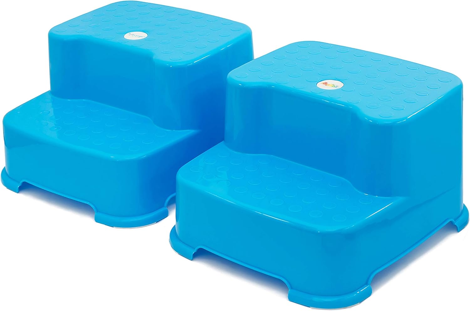 Bubbz Two Step Stool. Twin Blue Pack. Bathroom and Kitchen