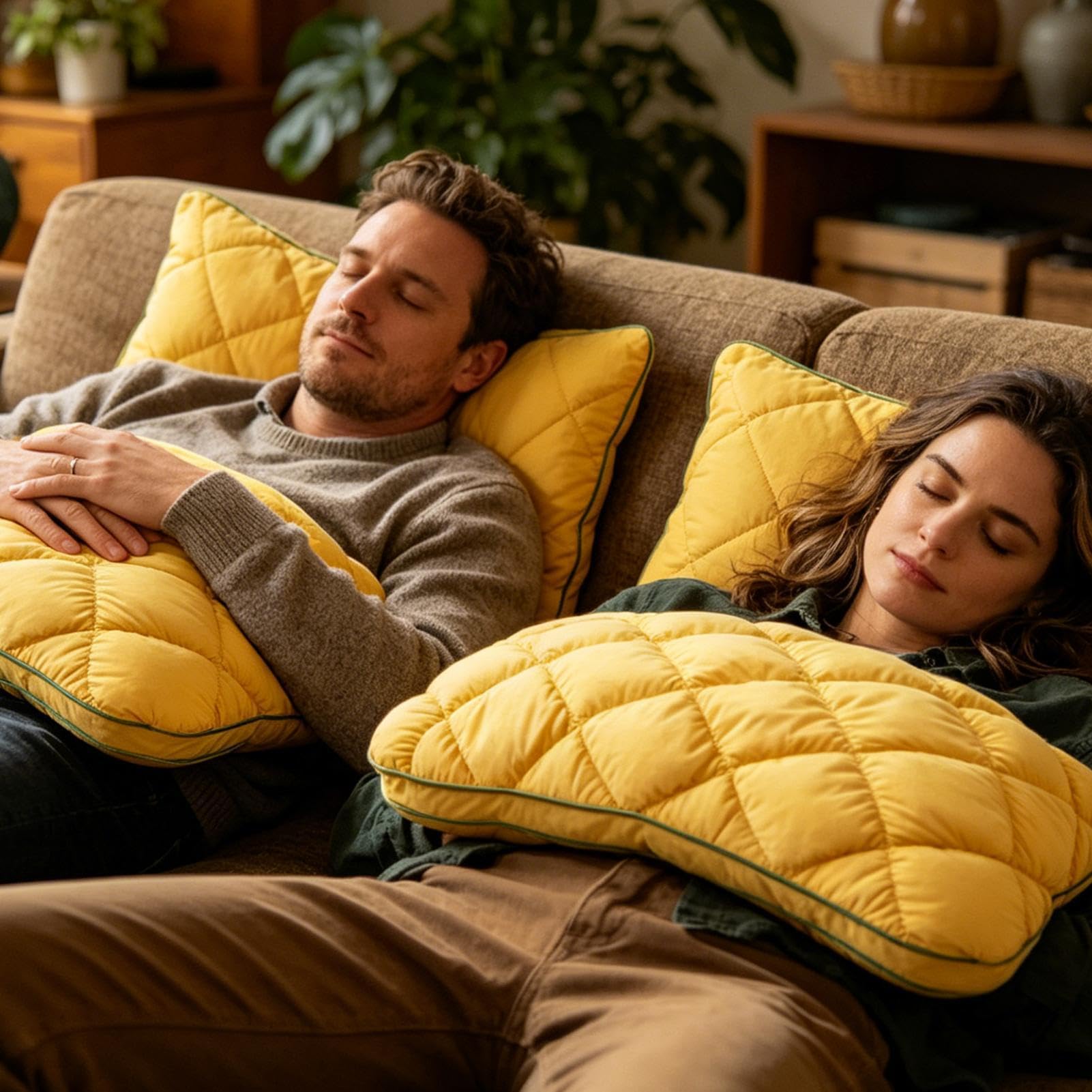 Cuscini Sonno Cuscino Morbido Sagomato Soffice A Forma Di Pane All'Ananas | Guanciali da camera Ideale per l'Abitazione Camera da College 'Hotel Dormitorio Donne e Uomini