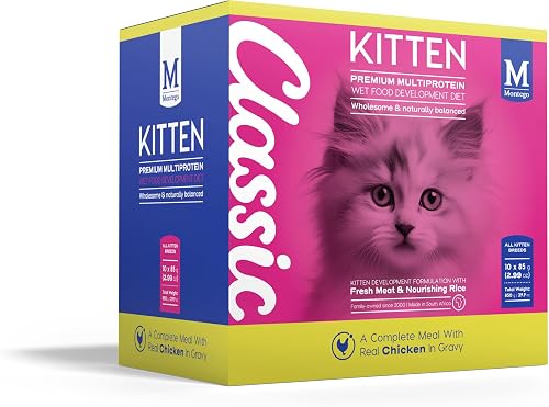 Montego Classic Chicken Kitten Wet Food 85 g (Pack of 36)
