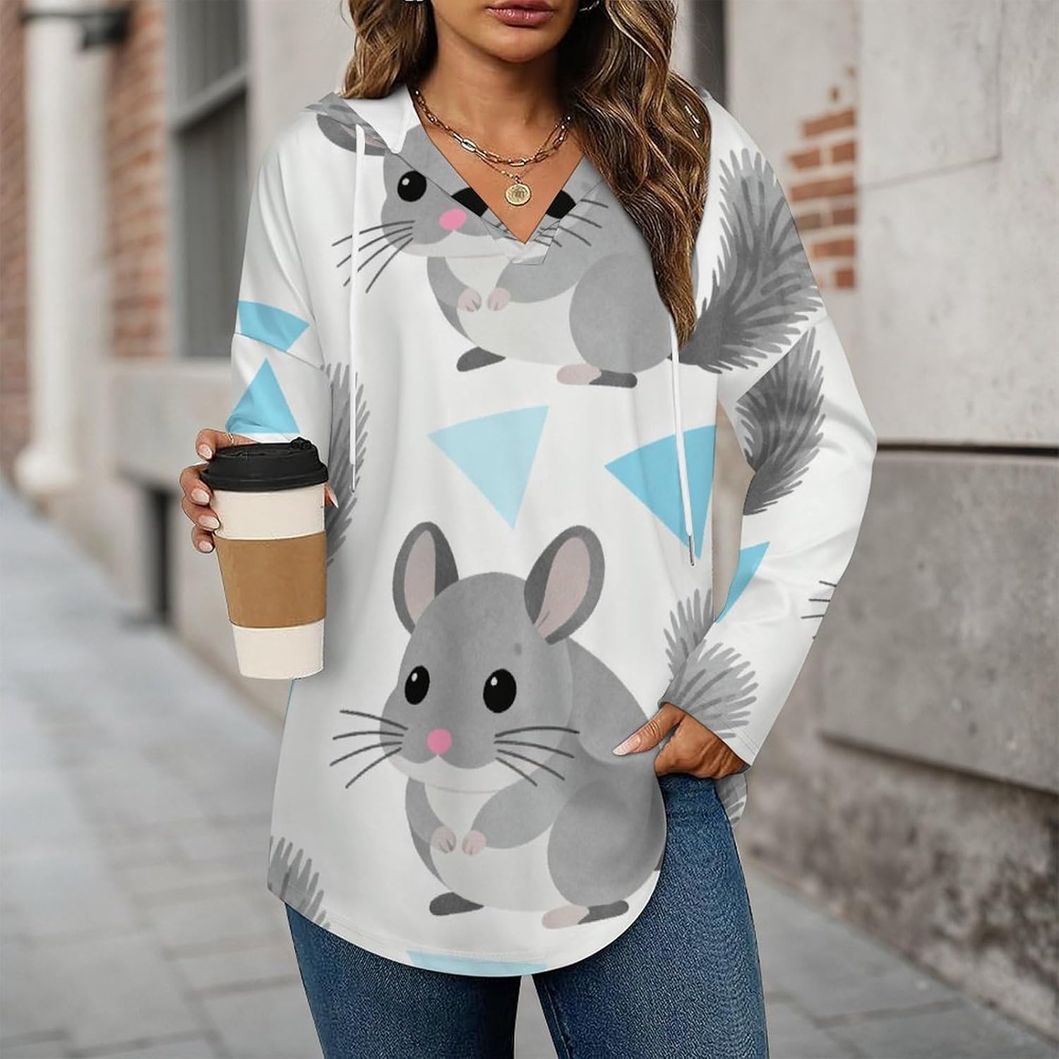 Women Fashion Tops Hoodies for Women Pullover Sweatshirts Casual Long SLeeve Shirts Loose Lightweight Workout
