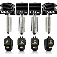 4 Pack 0.4mm P2S Hotend for X2D/H2S/H2D/H2C Hardened Hot End