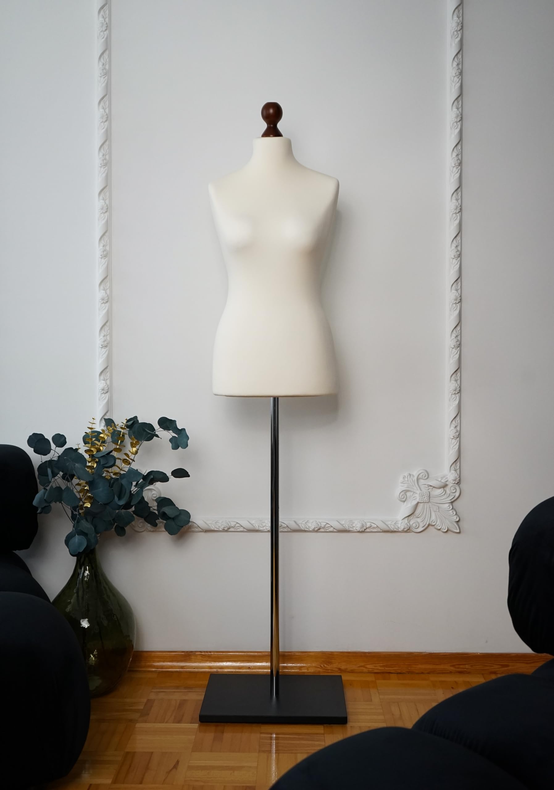Manichino da sartoria da donna, manichino da donna, fodera ecru (opzione 3, 40/42 L)