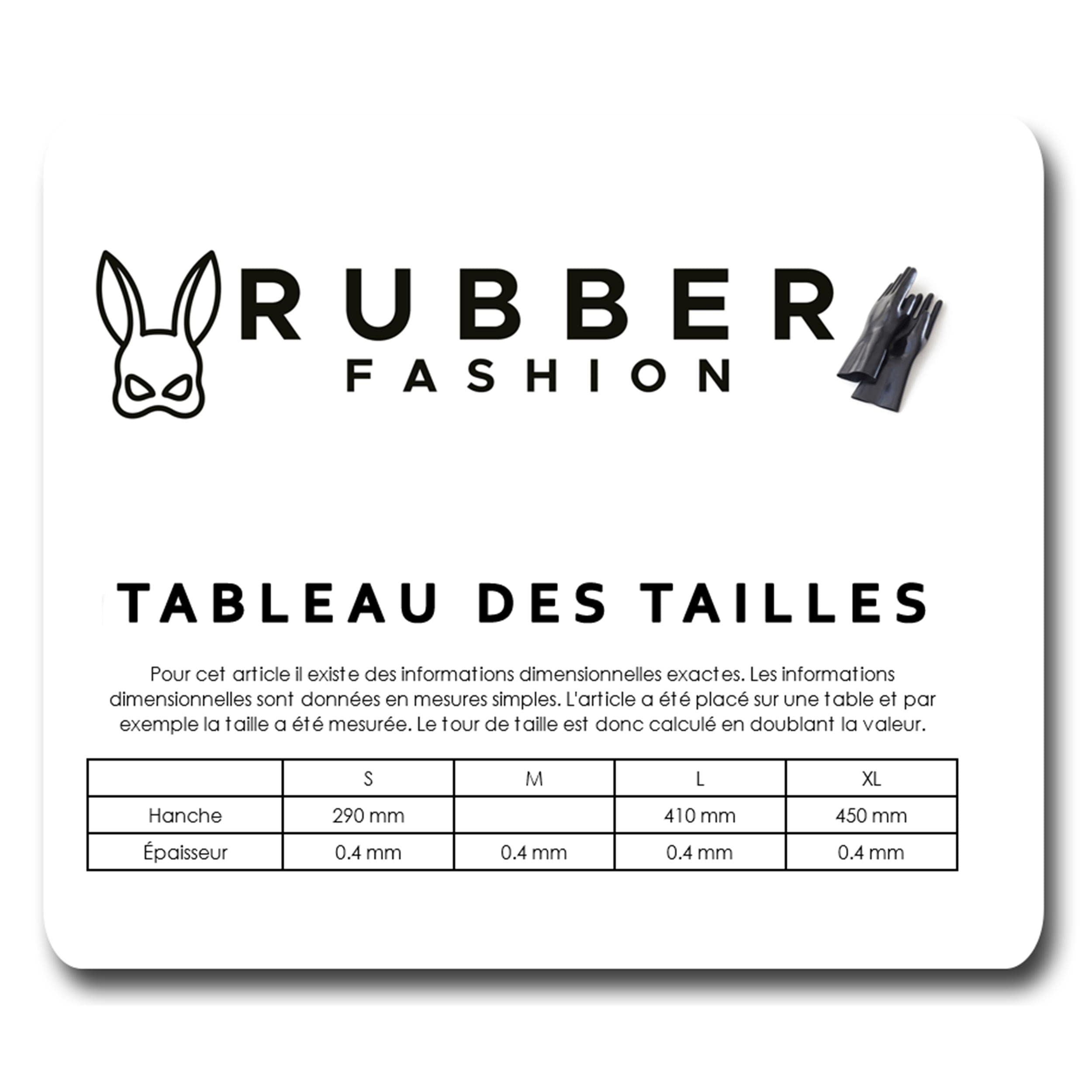 Rubberfashion - Tanga Sexy en Latex - avec Renflement - pour Homme