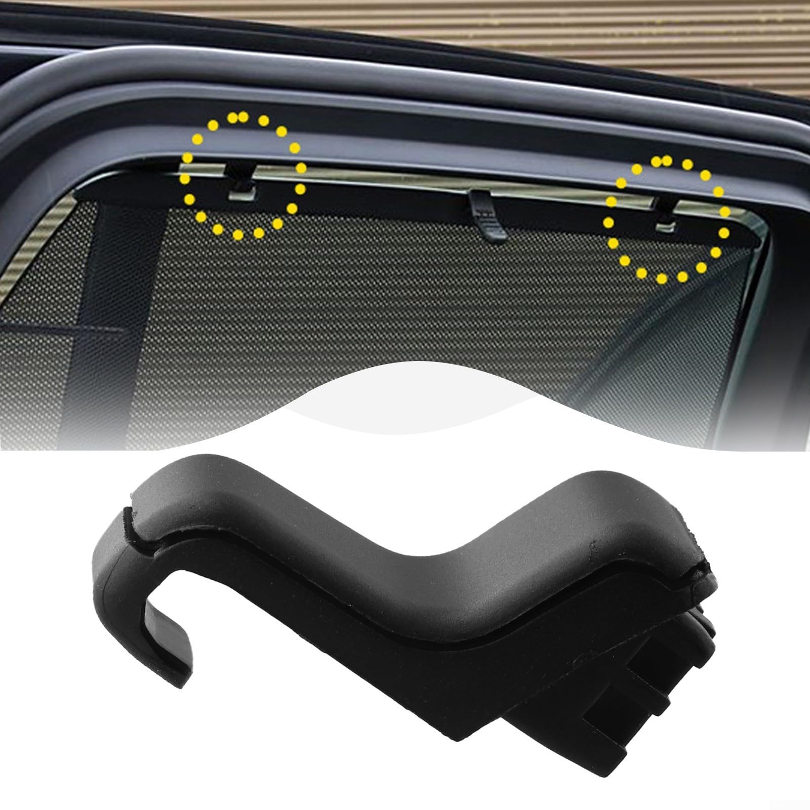 Car Window Sun Shade Hook For BMW, X5 G05 G06 Rear Door Sunshade