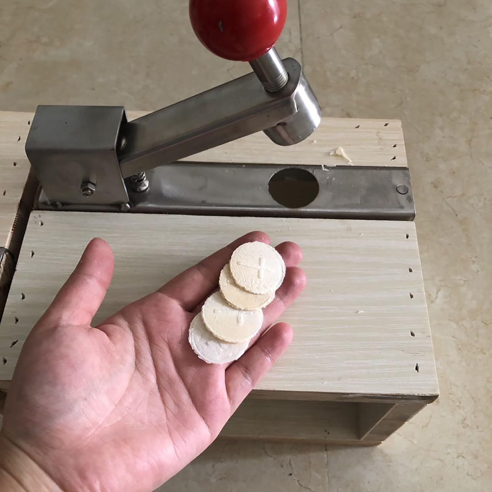 Panificadora De Comunión + Cortadora De Pan, Panificadora De Comunión, Máquina De Pan Sin Levadura De Comunión, Diseño De Símbolos para El Servicio De Comunión
