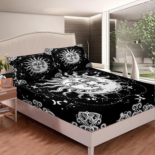 Miniatura 57 de Erosebridal Sábanas rústicas de oso para decoración de cabaña, camping, sábana bajera ajustable de ciervos de caza para cabaña, juego de ropa