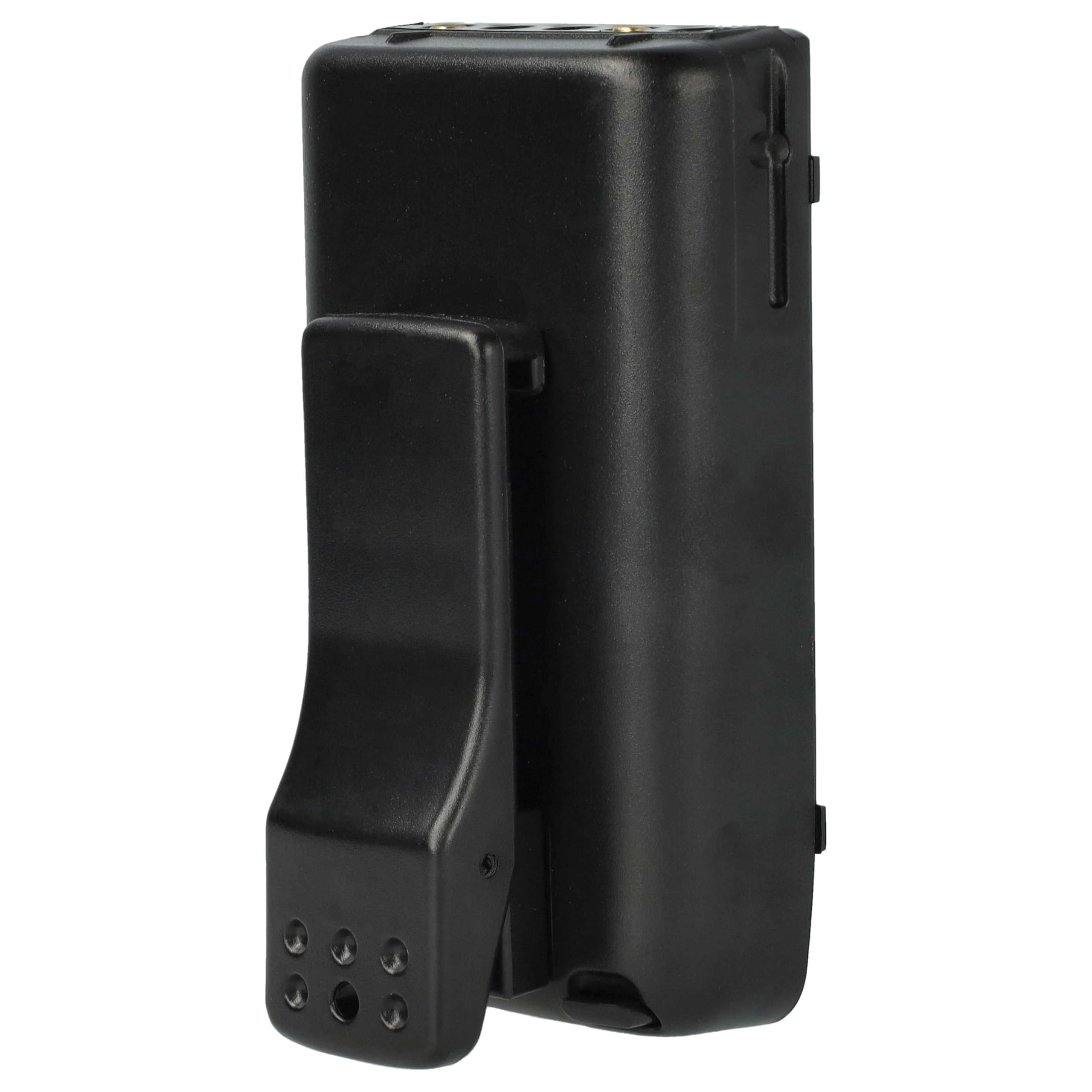 vhbw Akumulator kompatybilny z Vertex/Yaesu FT50R | FT-10R, FT40R, FT10R, FT-40R, krótkofalówka (2000 mAh, 7,2 V, NiMH) + klips do paska